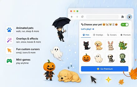 Virtual Pet by NNT browser extension screenshot