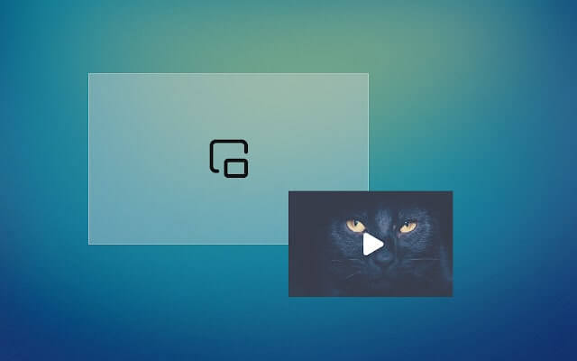 Picture in picture browser extension screenshot